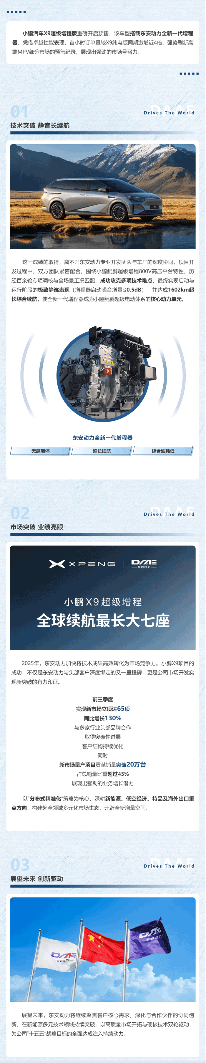 東安動力新市場開發(fā)結碩果-小鵬X9超級增程開啟預售